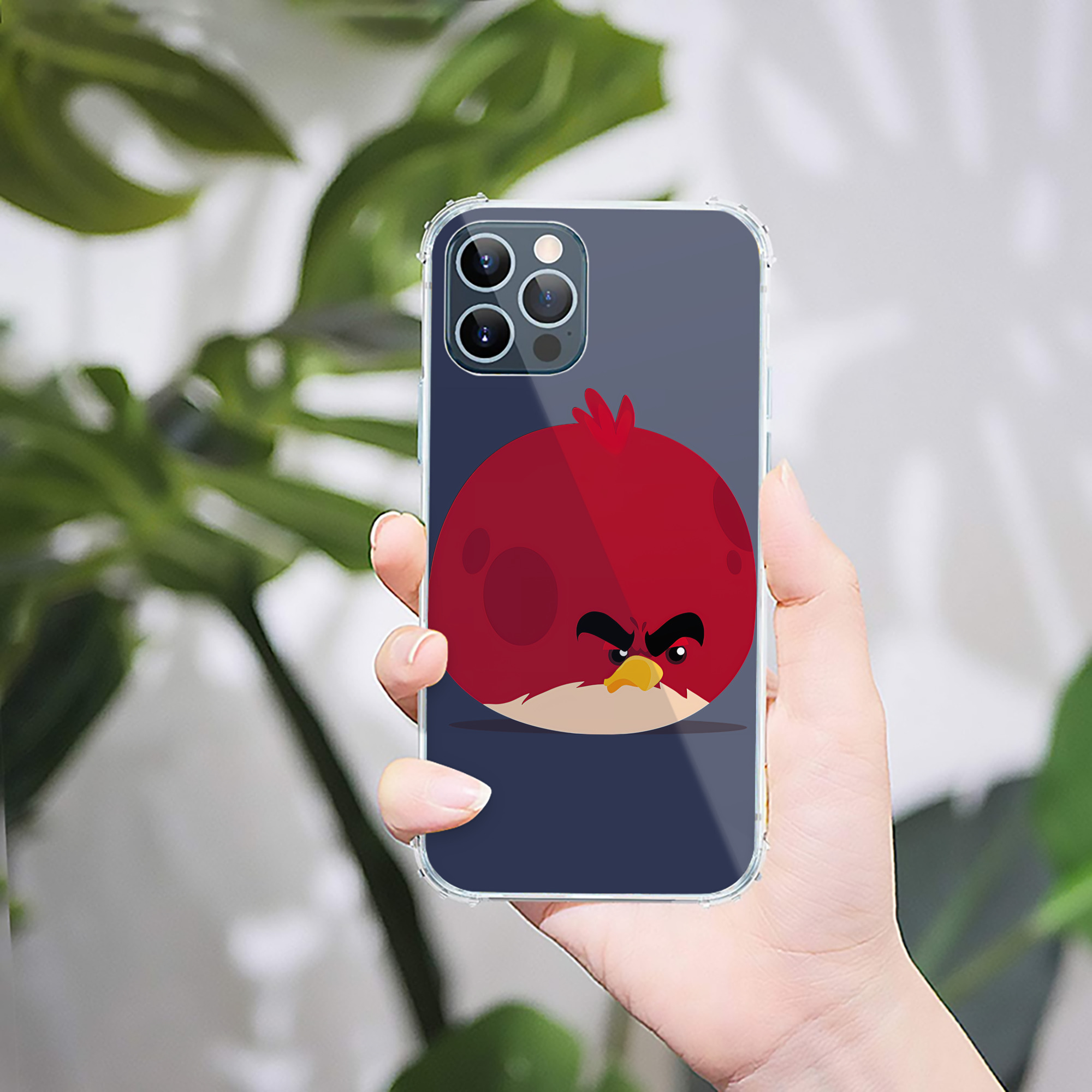 （画像用） Angry Birds アングリーバード 【iPhone 12シリーズ対応】透明スマホケース（クリアソフトケース）